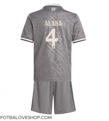 Real Madrid David Alaba #4 Dětské Alternativní Dres 2024-25 Krátký Rukáv (+ trenýrky)
